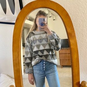 Oversized vintage grandpa sweater - made in u.s.a